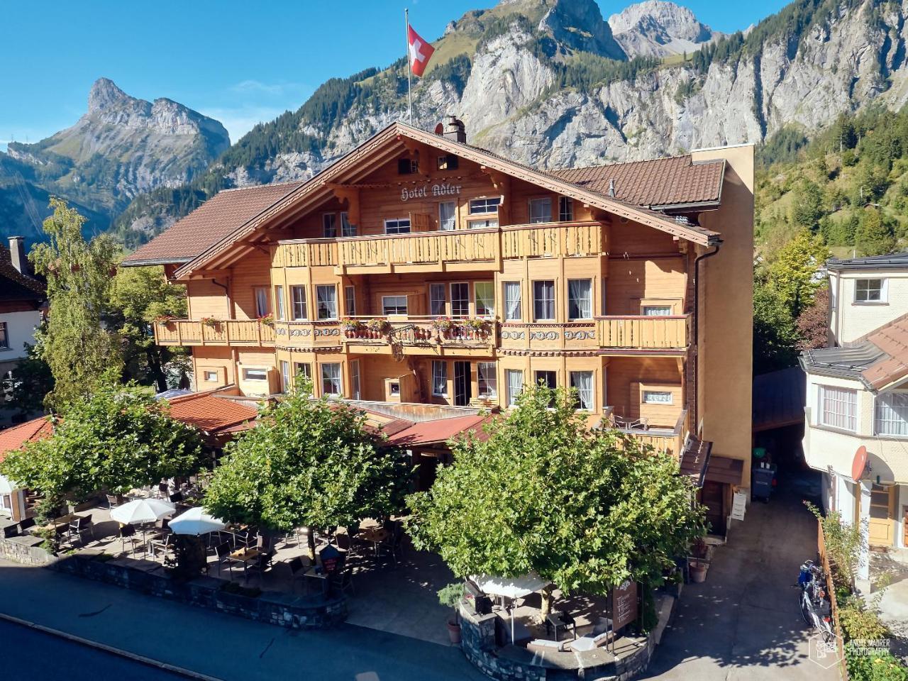 Chalet Hotel Adler Ag Kandersteg Zewnętrze zdjęcie